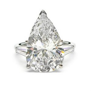 Pear-Diamond-Ring-with-Tapered-Baguettes